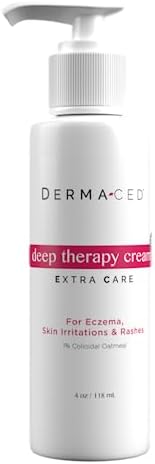 Deep Therapy Cream EC for Fast Eczema and Psoriasis Support – Unscented – Colloidal Oatmeal, Jojoba Oil, Licorice, Beeswax and More