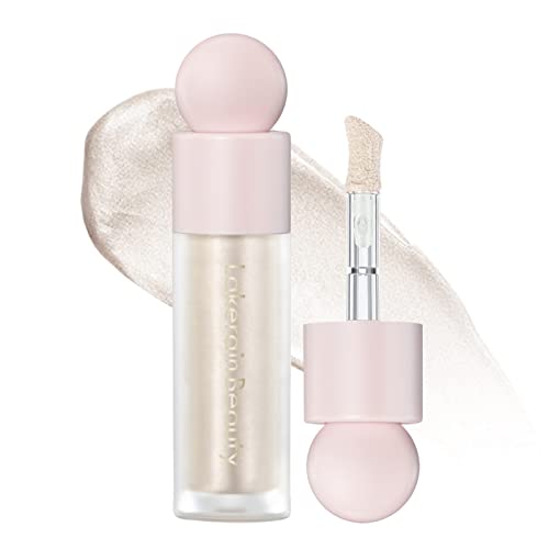 MEICOLY Light Liquid Highlighter,Long Lasting Liquid Luminizer Shimmer Stick,Waterproof Smooth Highlight Face Illuminator,Silky Natural Glow Makeup Sparkly Highlighters for Face,01 Enlighten