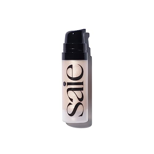 Saie Glowy Super Gel Lightweight Illuminator – Luminizer for Glowing Skin, Wear Alone or Under Makeup – Starglow (0.5 fl oz)