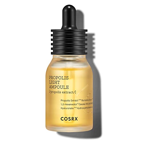 COSRX Propolis Ampoule, Glow Boosting Serum for Face with 73.5% Propolis Extract, 1.01fl.oz/30ml, Hydrating Essence for Sensitive Skin, Fine Lines, Uneven Skintone, Korean Skincare