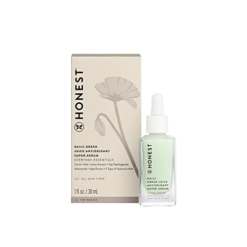 Honest Beauty Daily Green Juice Antioxidant Super Serum | Vegan + Cruelty Free | 1 fl oz