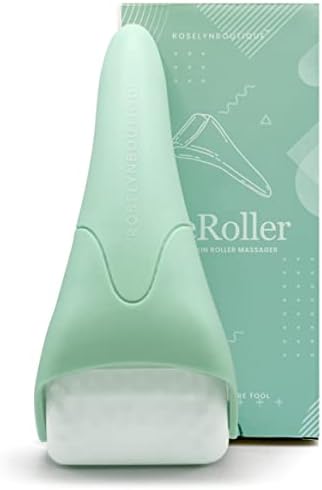 ROSELYNBOUTIQUE Cryotherapy Ice Roller for Face Wrinkles Fine Lines Puffiness Stick Massager Facial Skin Care Tools Self Care Gifts for Men Women (Green)