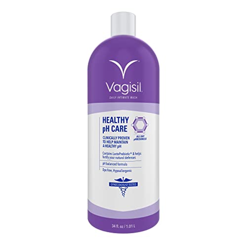 Vagisil Healthy pH Care Daily Intimate Feminine Wash for Women, Gynecologist Tested, 34 Fl Oz (1L)