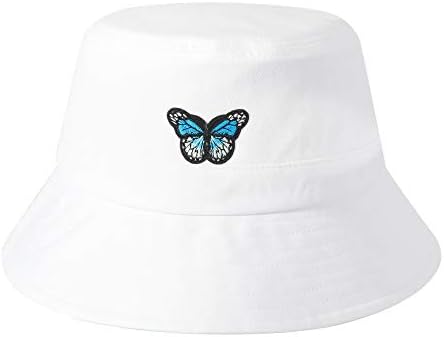 ZLYC Unisex Fashion Embroidered Bucket Hat Summer Fisherman Cap for Men Women Teens