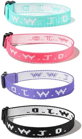 WWJD Rope Woven Adjustable What Would Jesus Do Bracelet Wristbands Bracelet for Women Men Jewelry Colorful Gifts Braied Protection Inspirational Bracelets Couple Friendship