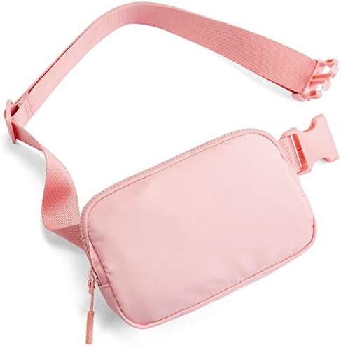 Telena Belt Bag for Women Men Fashionable Crossbody Fanny Pack for Women Waist Bag with Adjustable Strap Pink