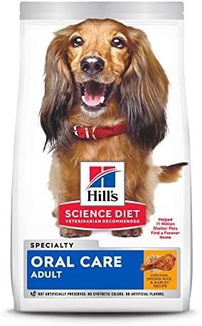 Hill’s Science Diet Dry Dog Food, Adult, Oral Care, Chicken, Rice & Barley Recipe, 4 lb. Bag