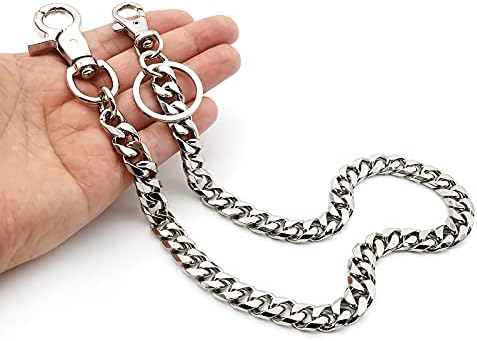 NEWTRO Wallet Chain Men Women Boy Girl, Biker Motorcycle Pants Jean Punk Long Key Chain Black Gold Silver 26 Types