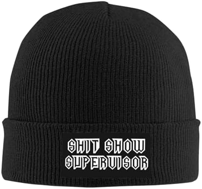 Winter Hats for Boys Shit Show Supervisor Thermo Winterbeanie for Women’s Winter Skullies & Beanies Shit Show Cap