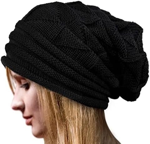 Knit Cuffed Beanie Warm Winter Hats Unisex Skull Knit Cap Fashion Ski Hat for Men and Women