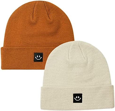 Paladoo Knit Beanie Hat for Men/Women 2Pack