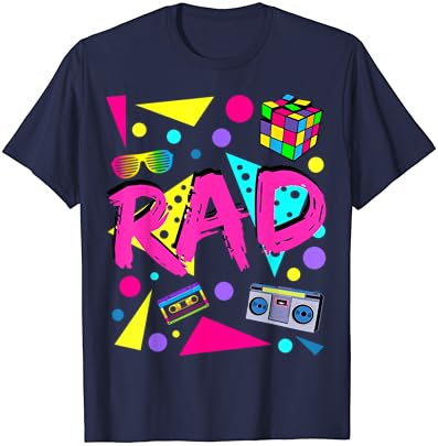 Rad 1980s Vintage Eighties Costume Party t-shirt T-Shirt